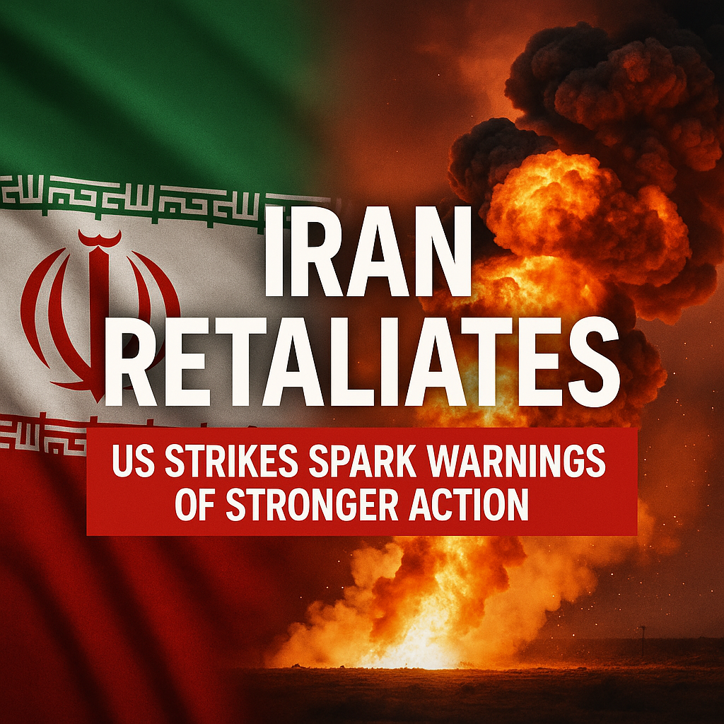Illustration of Iran Retaliates: US Strikes Spark Warnings of Stronger Action