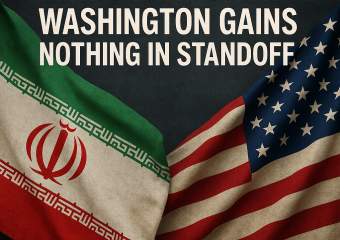 Illustration of Iran Stands Firm: Washington Gains Nothing in Standoff