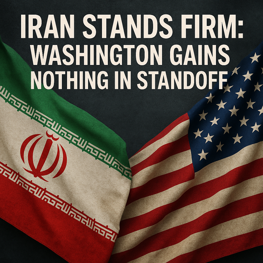 Illustration of Iran Stands Firm: Washington Gains Nothing in Standoff