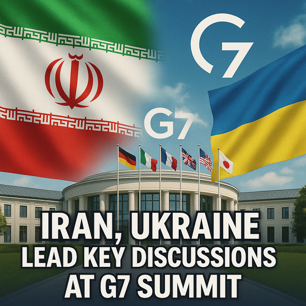 Illustration of Iran, Ukraine Lead Key Discussions at G7 Summit