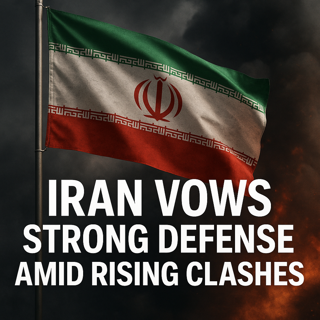 Illustration of Iran Vows Strong Defense Amid Rising Clashes