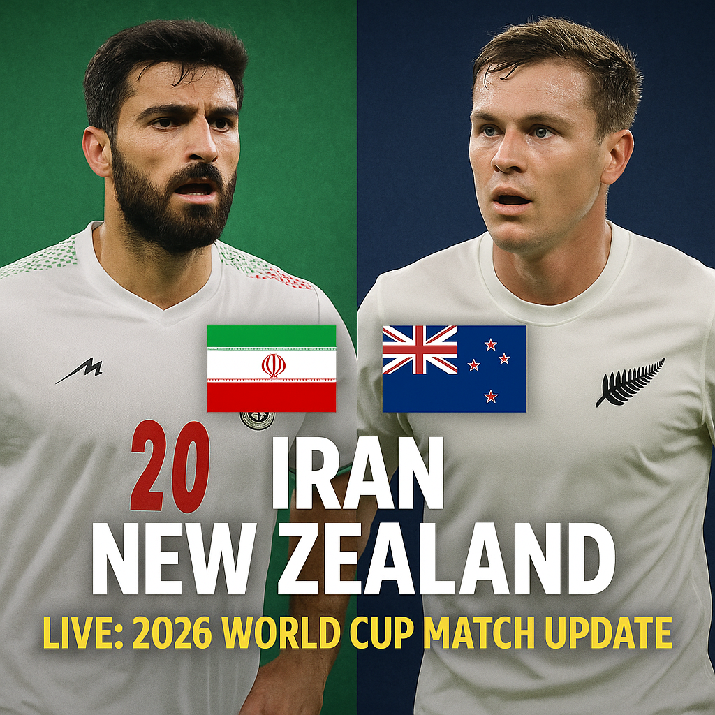 Illustration of Iran vs New Zealand Live: 2026 World Cup Match Update