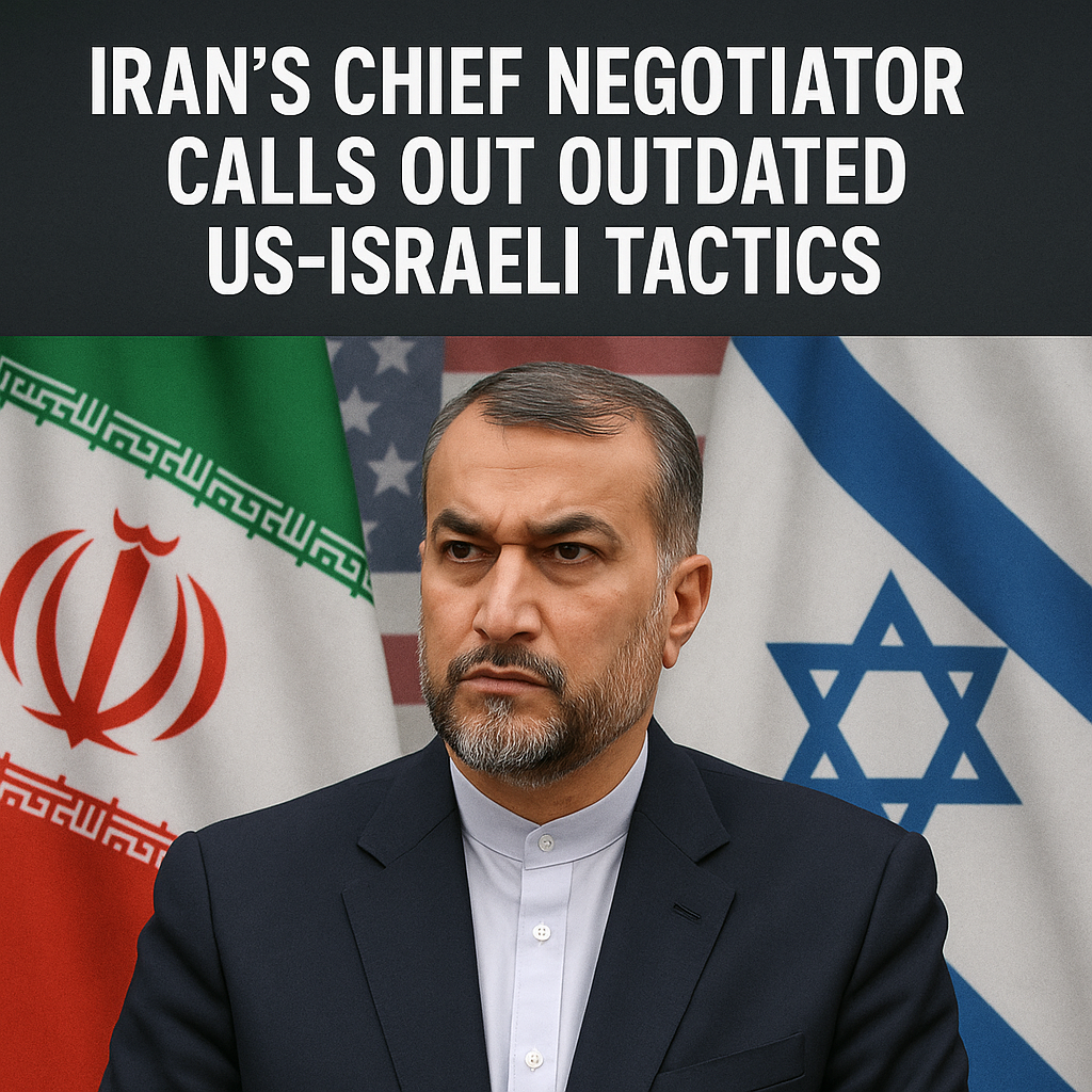 Illustration of Iran's Chief Negotiator Calls Out Outdated US-Israeli Tactics