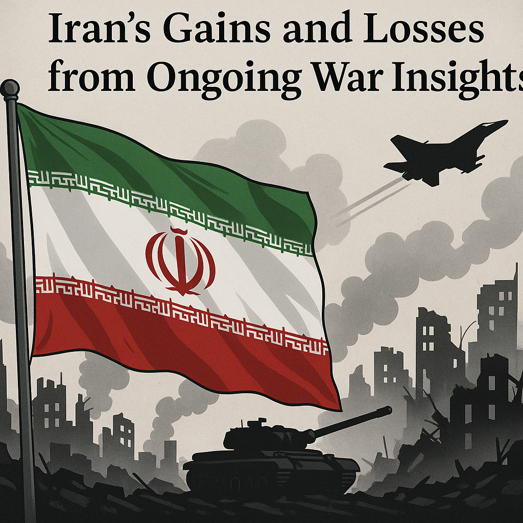 Illustration of Iran's Gains and Losses from Ongoing War Insights