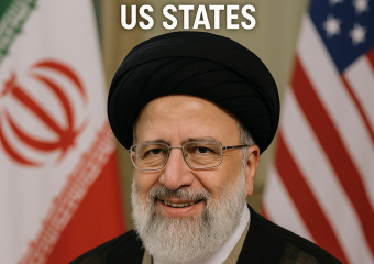 Illustration of Iran's New Supreme Leader Alive and Engaging, US States