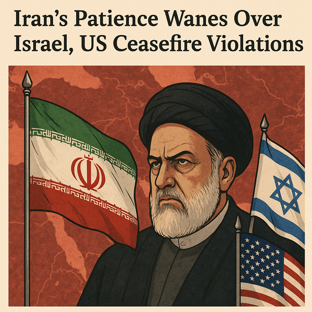 Illustration of Iran's Patience Wanes Over Israel, US Ceasefire Violations