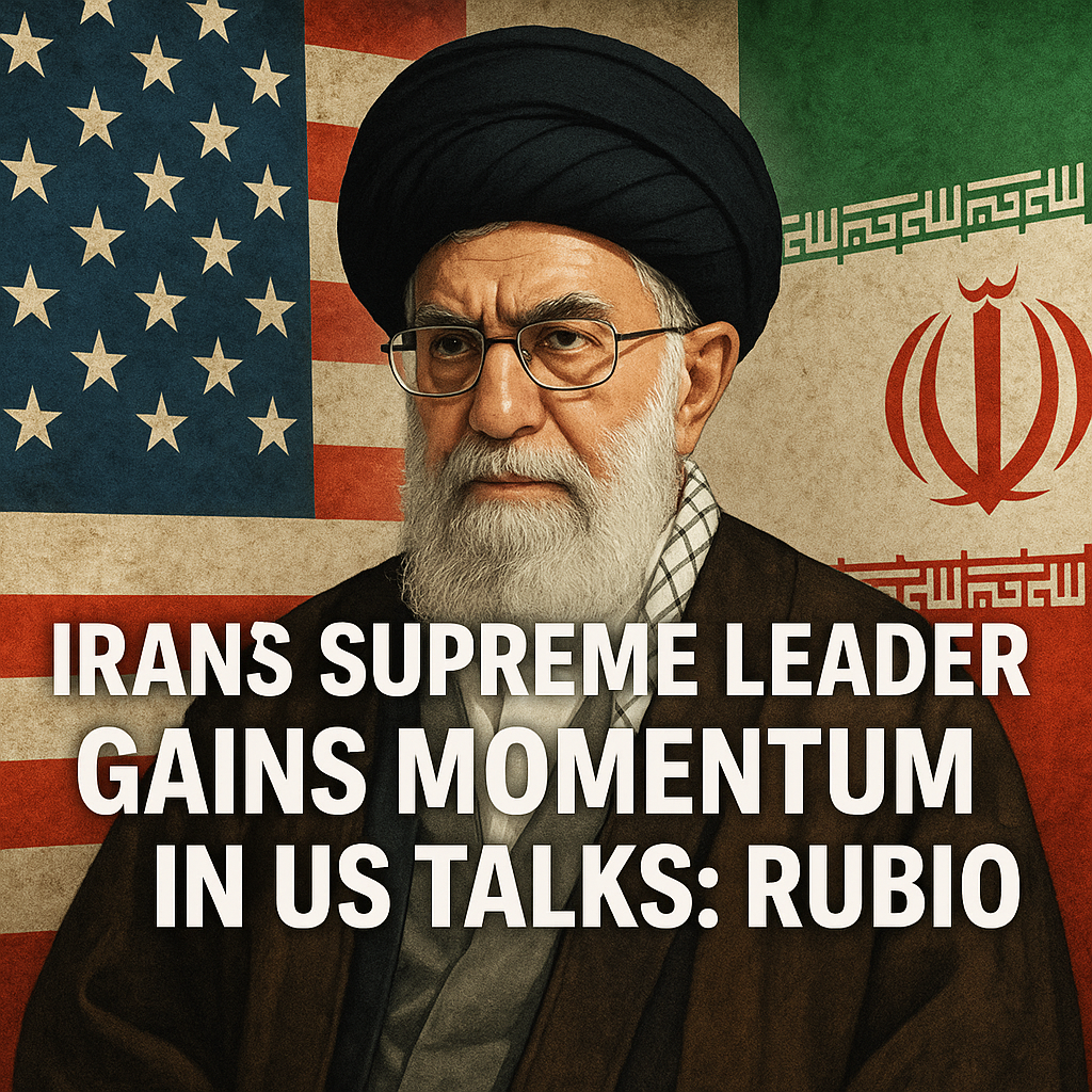 Illustration of Iran's Supreme Leader Gains Momentum in US Talks: Rubio
