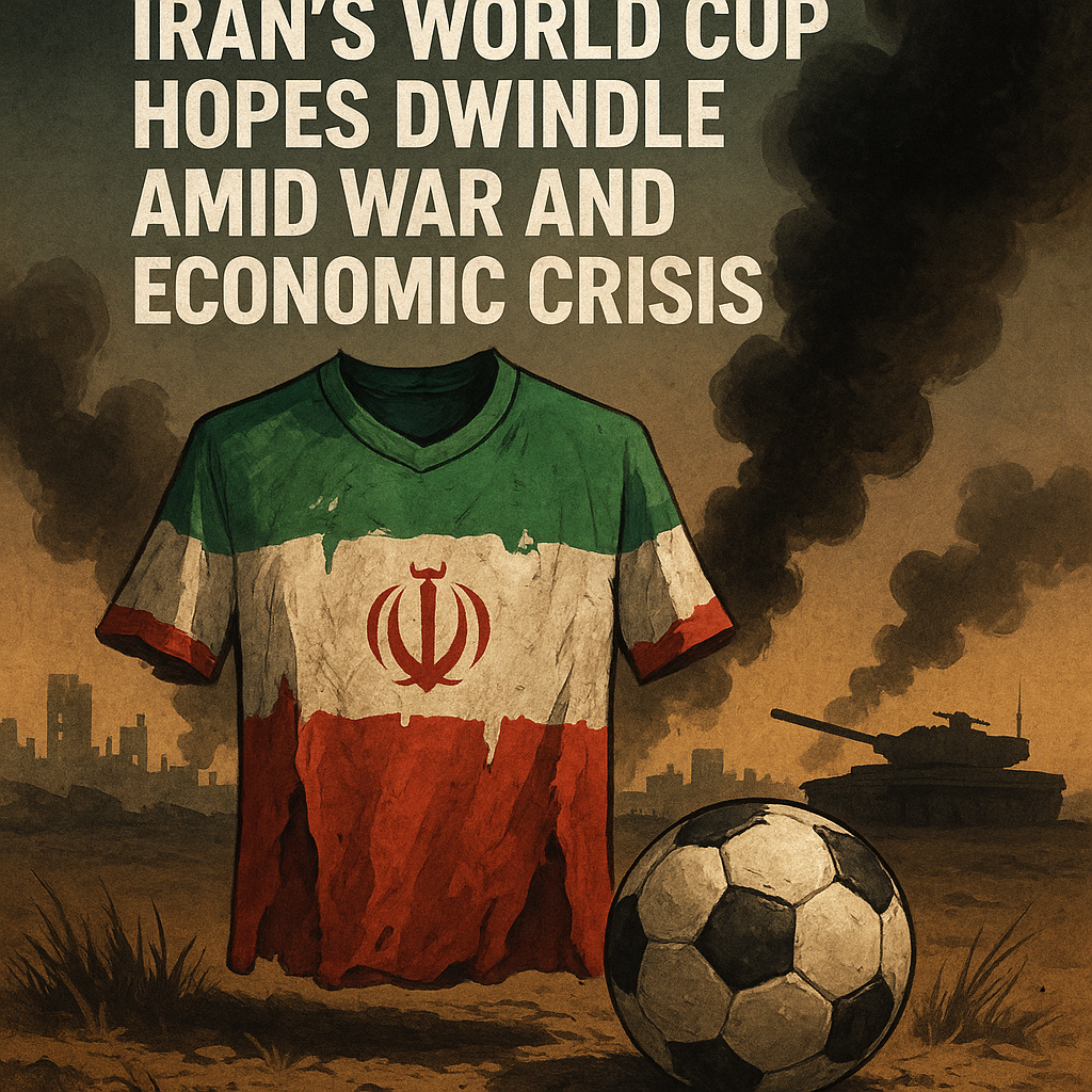 Illustration of Iran's World Cup Hopes Dwindle Amid War and Economic Crisis