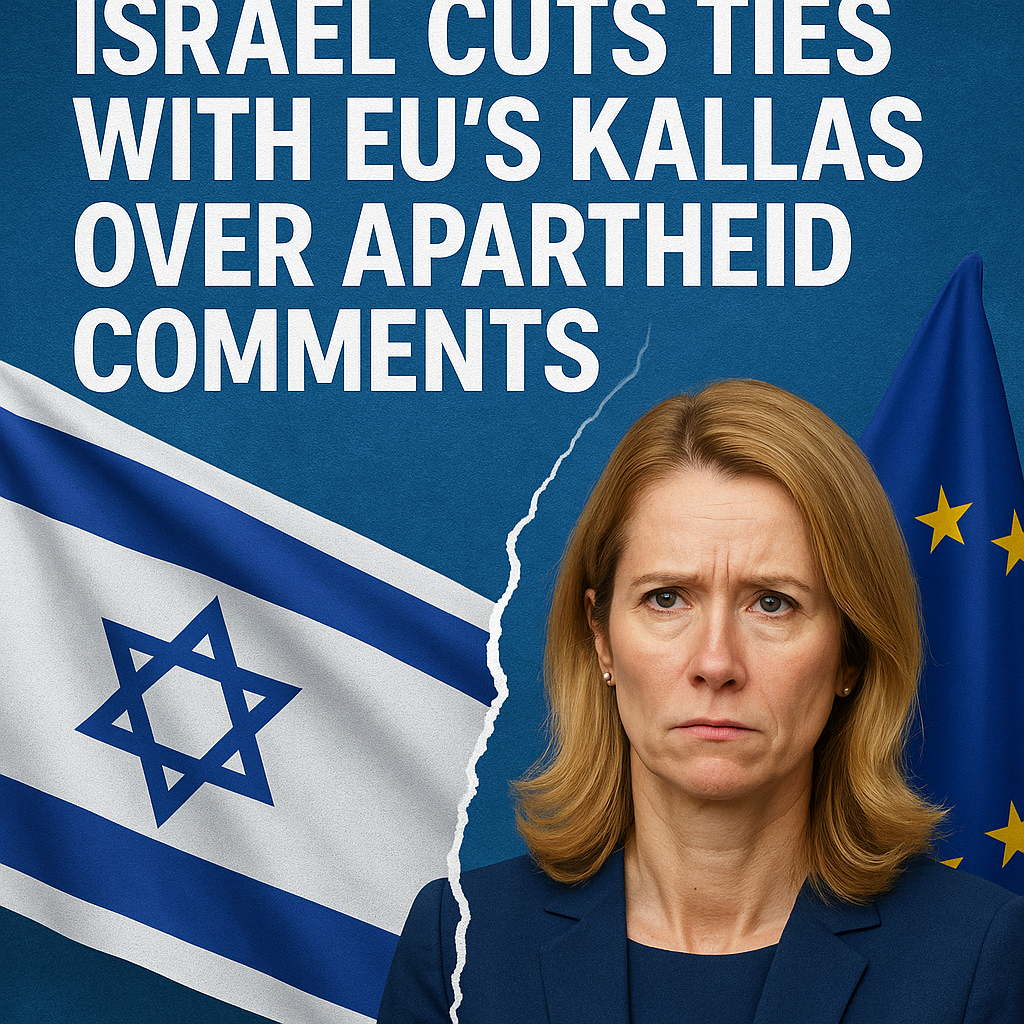 Illustration of Israel Cuts Ties with EU's Kallas Over Apartheid Comments