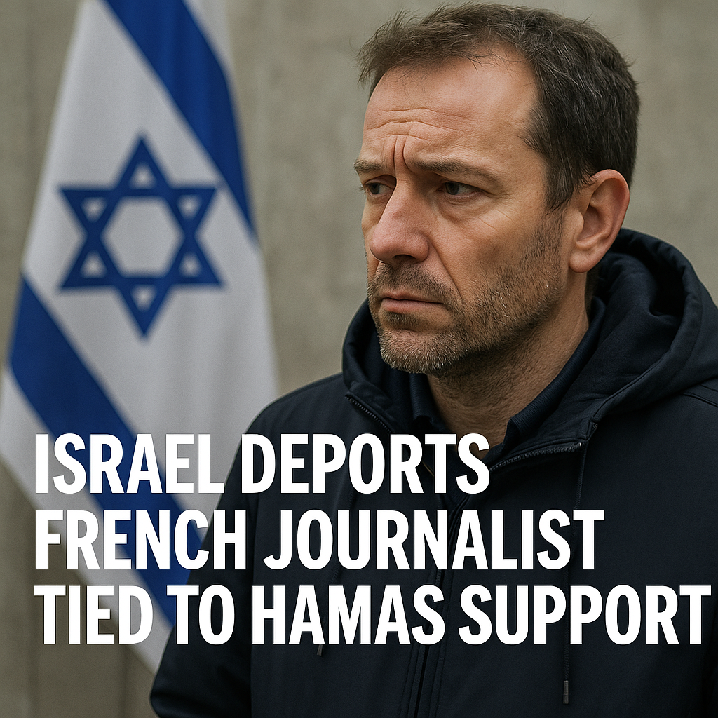Illustration of Israel Deports French Journalist Tied to Hamas Support