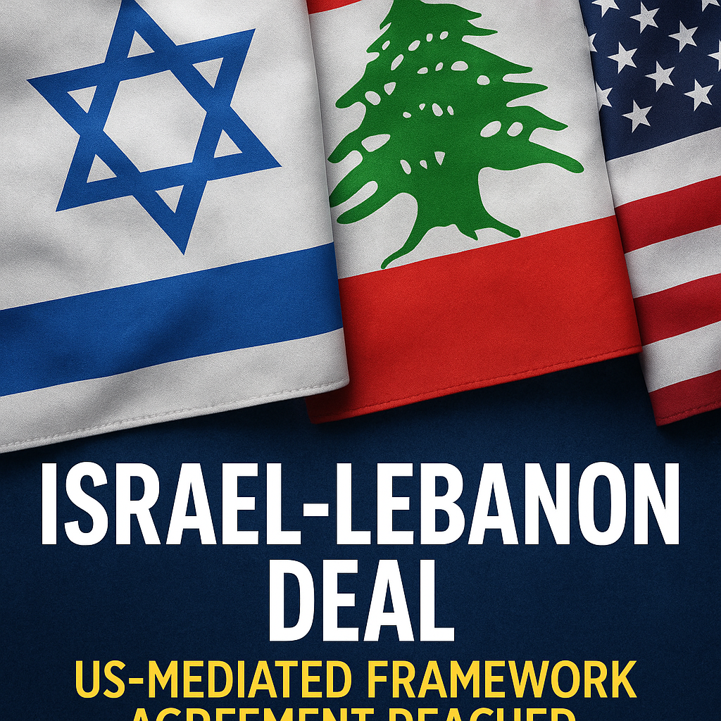 Illustration of Israel Lebanon Deal: US-Mediated Framework Agreement Reached
