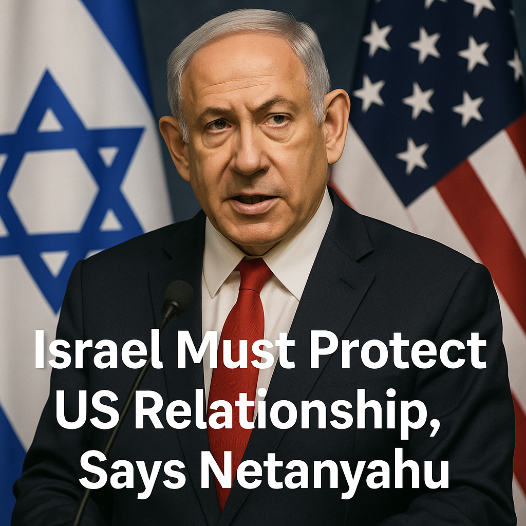 Illustration of Israel Must Protect US Relationship, Says Netanyahu