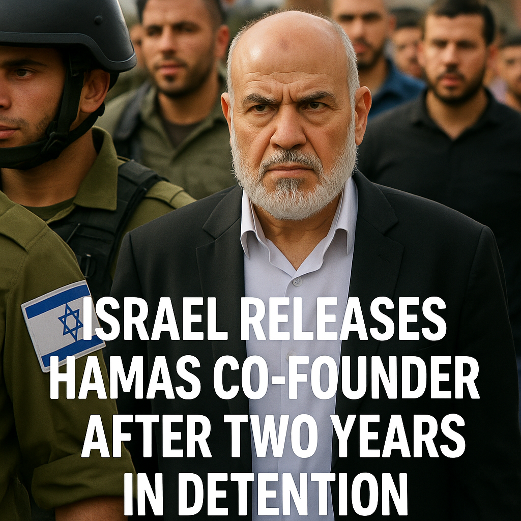 Illustration of Israel Releases Hamas Co-Founder After Two Years in Detention