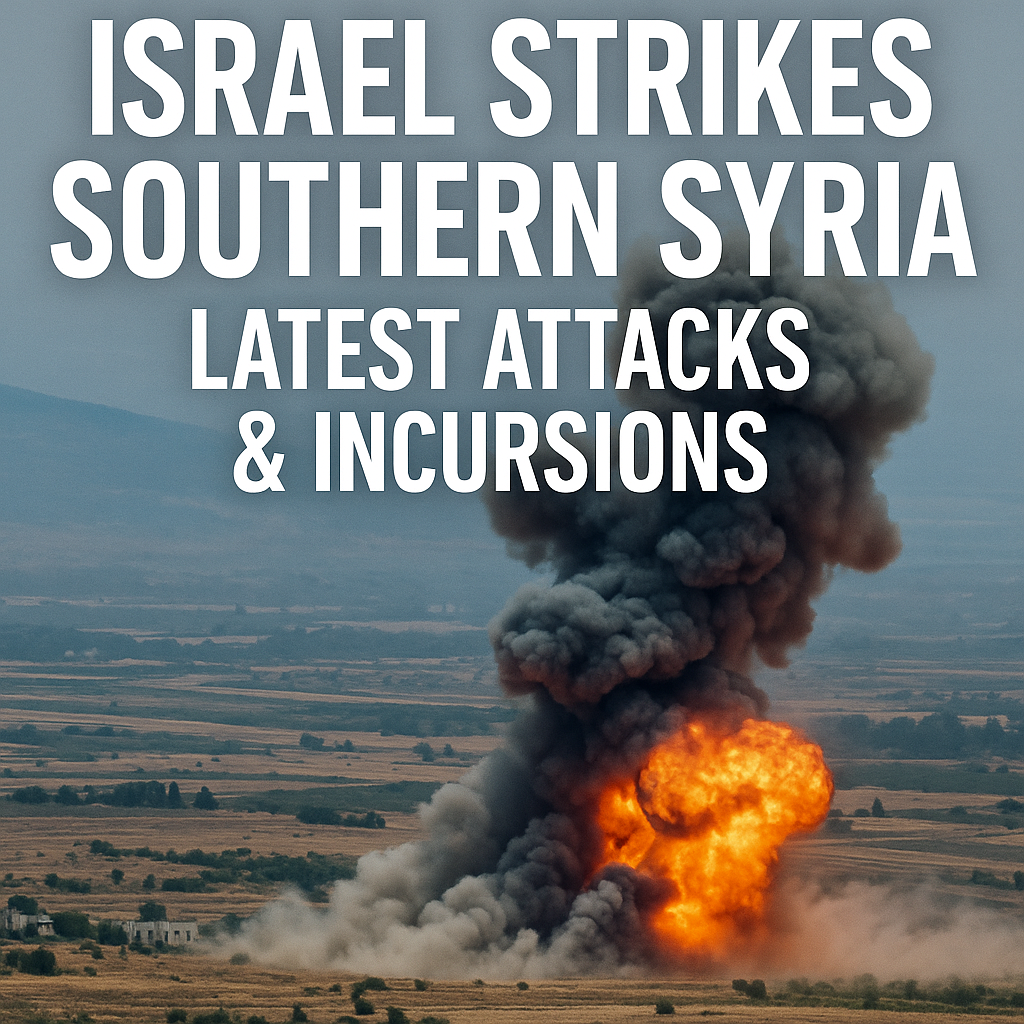 Illustration of Israel Strikes Southern Syria: Latest Attacks & Incursions