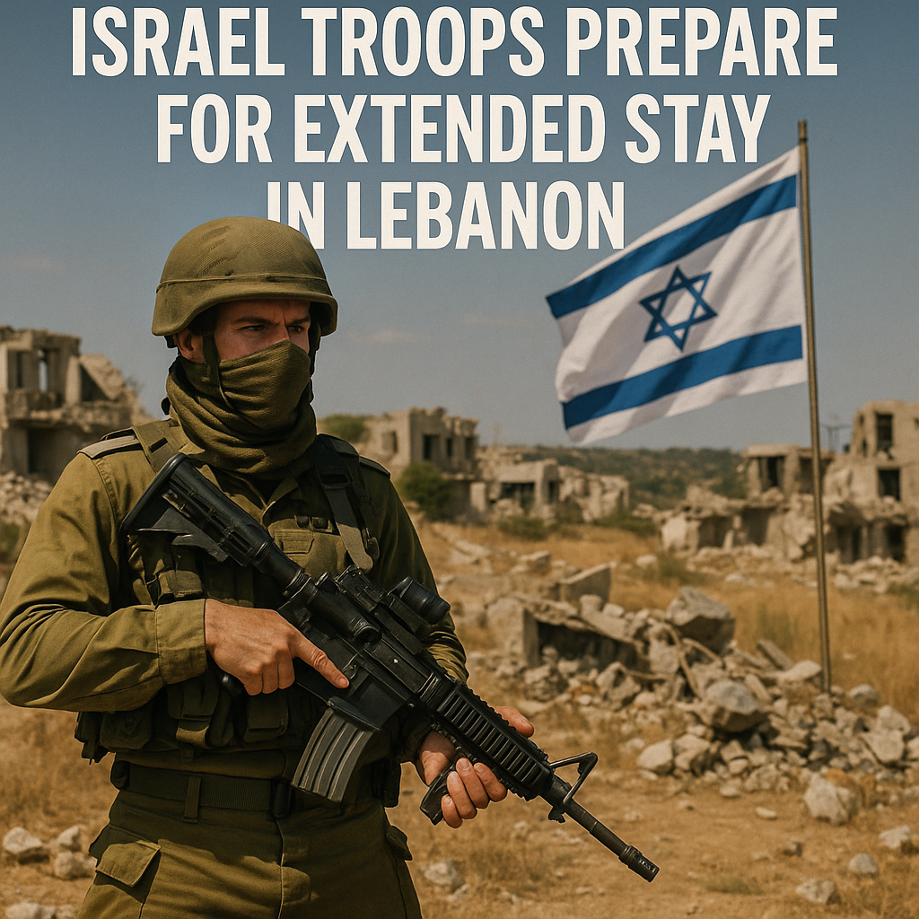 Illustration of Israel Troops Prepare for Extended Stay in Lebanon