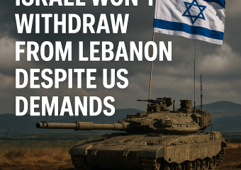 Illustration of Israel Won't Withdraw from Lebanon Despite US Demands