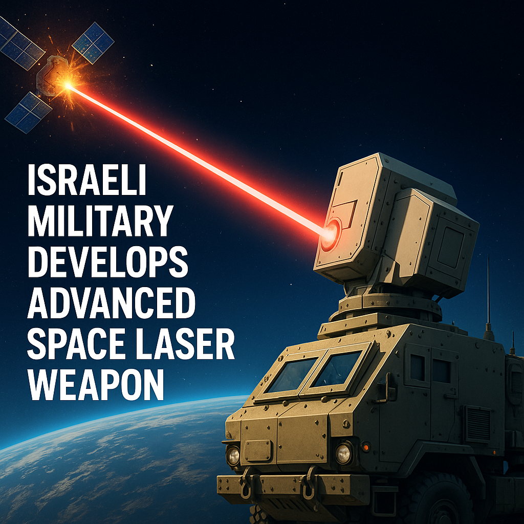 Illustration of Israeli Military Develops Advanced Space Laser Weapon