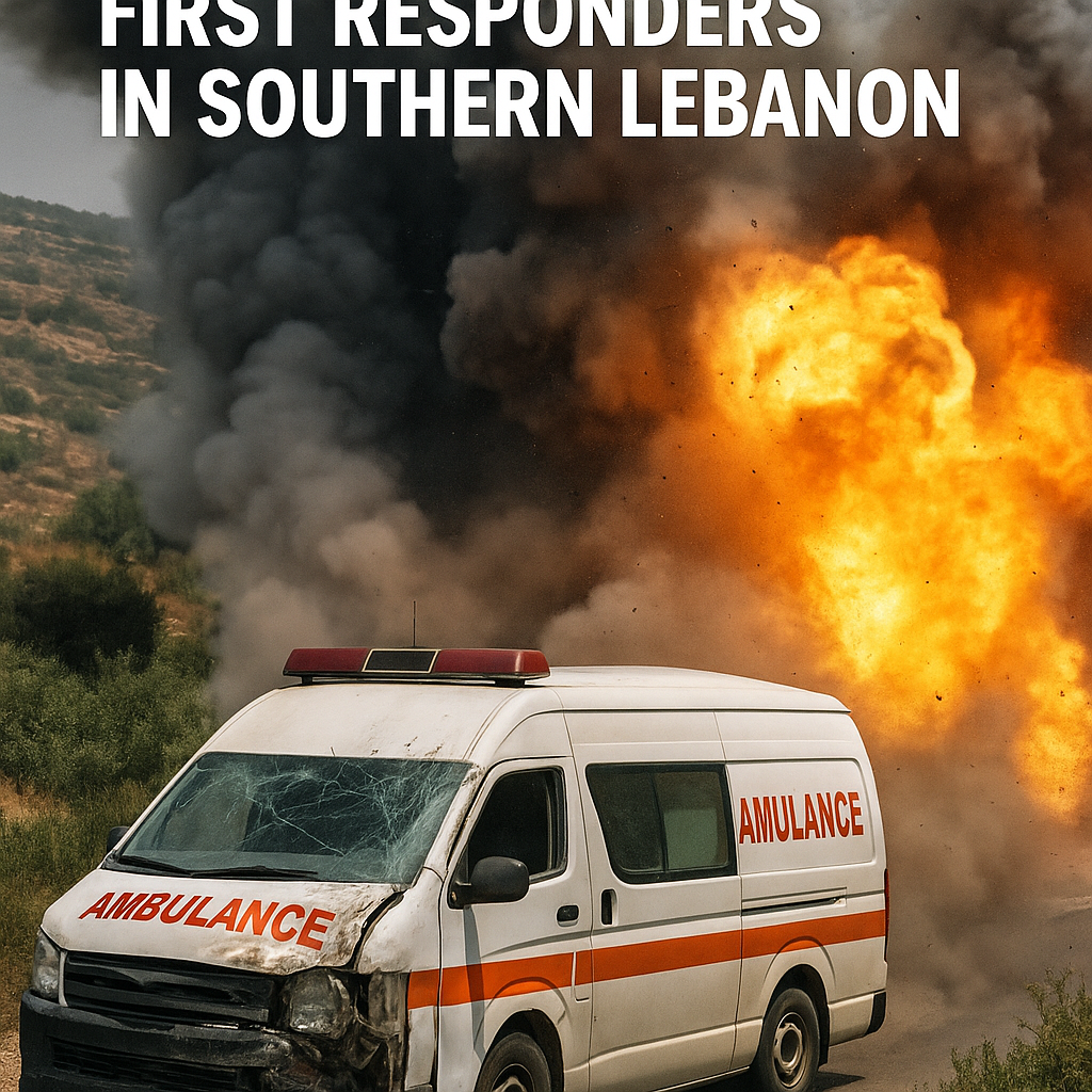 Illustration of Israeli Military Targets First Responders in Southern Lebanon