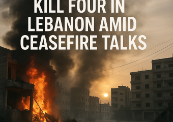 Illustration of Israeli Strikes Kill Four in Lebanon Amid Ceasefire Talks