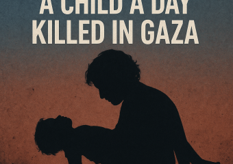 Illustration of Israel's Ceasefire: ‘A Child a Day’ Killed in Gaza