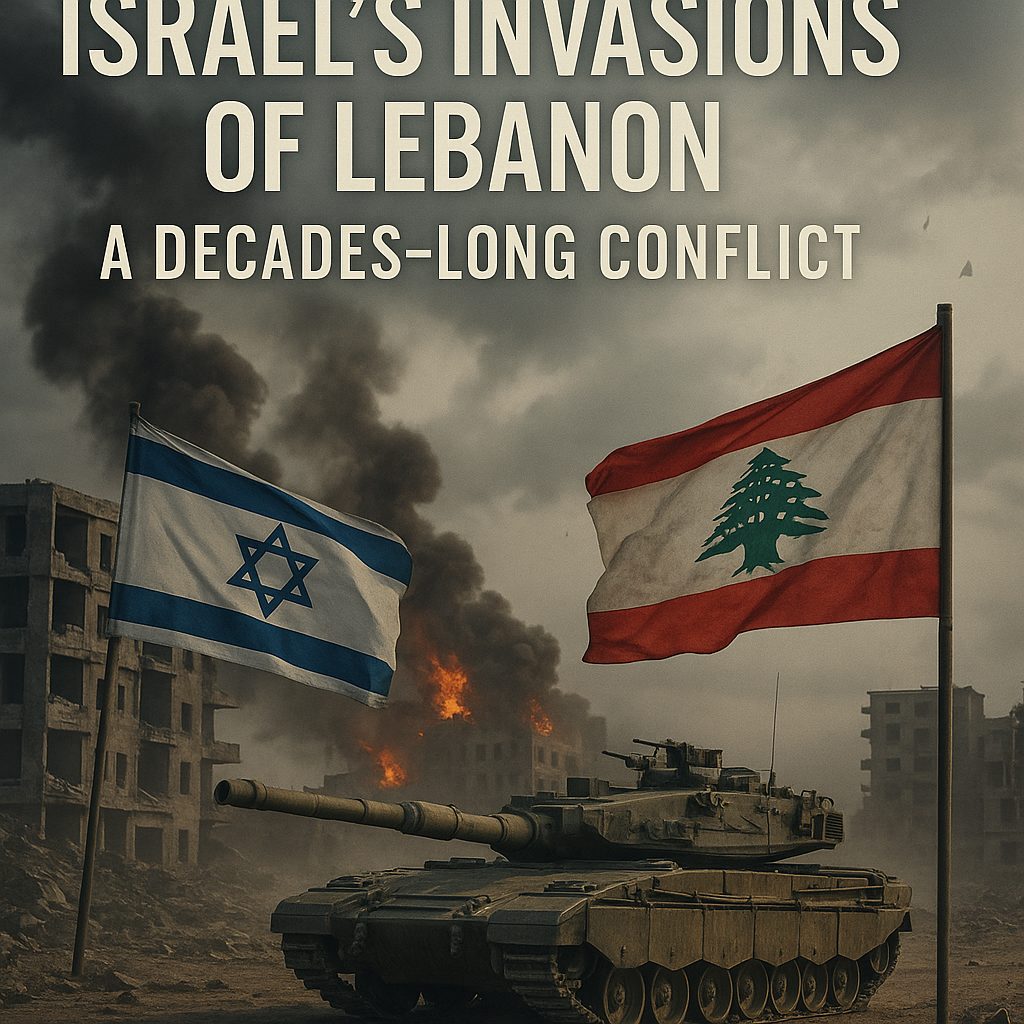 Illustration of Israel's Invasions of Lebanon: A Decades-Long Conflict