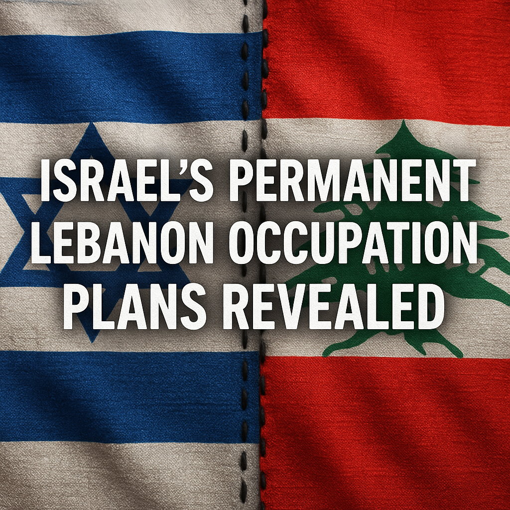 Illustration of Israel's Permanent Lebanon Occupation Plans Revealed