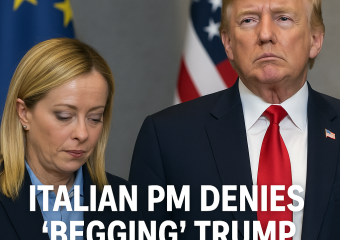 Illustration of Italian PM Denies 'Begging' Trump for G7 Photo
