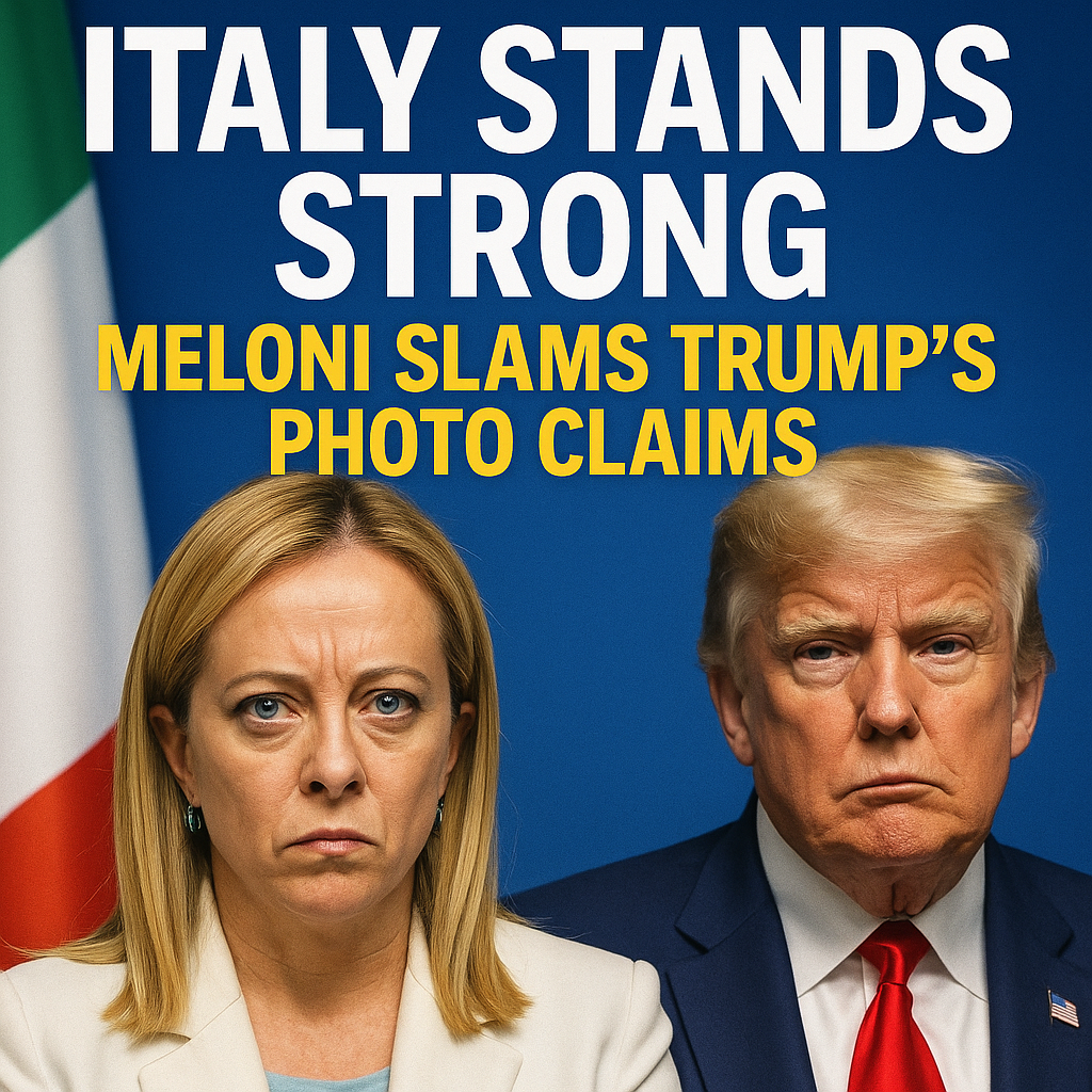 Illustration of Italy Stands Strong: Meloni Slams Trump’s Photo Claims