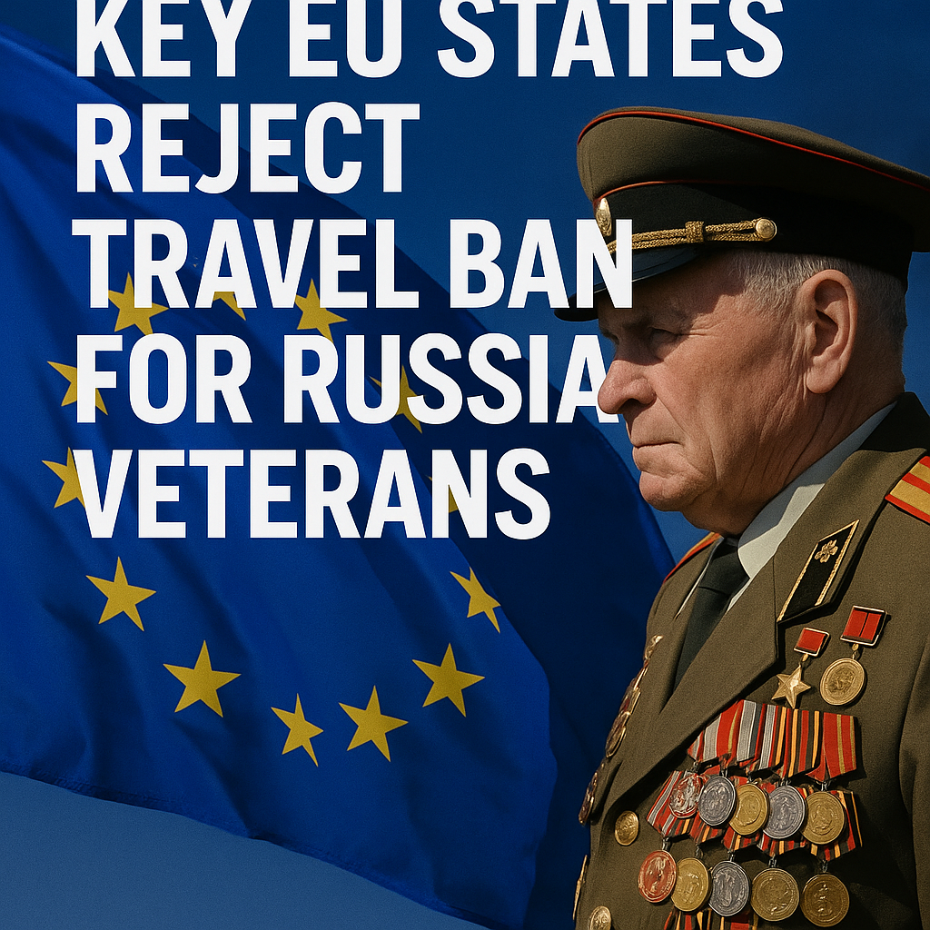 Illustration of Key EU States Reject Travel Ban for Russian Veterans