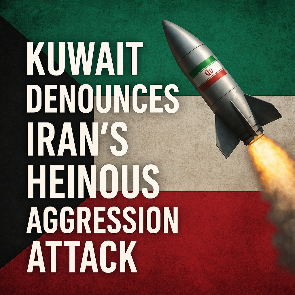 Illustration of Kuwait Denounces Iran’s Heinous Aggression Attack