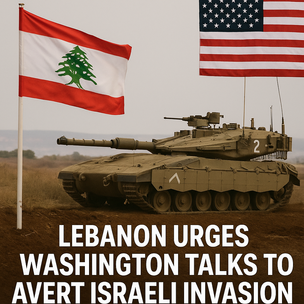Illustration of Lebanon Urges Washington Talks to Avert Israeli Invasion