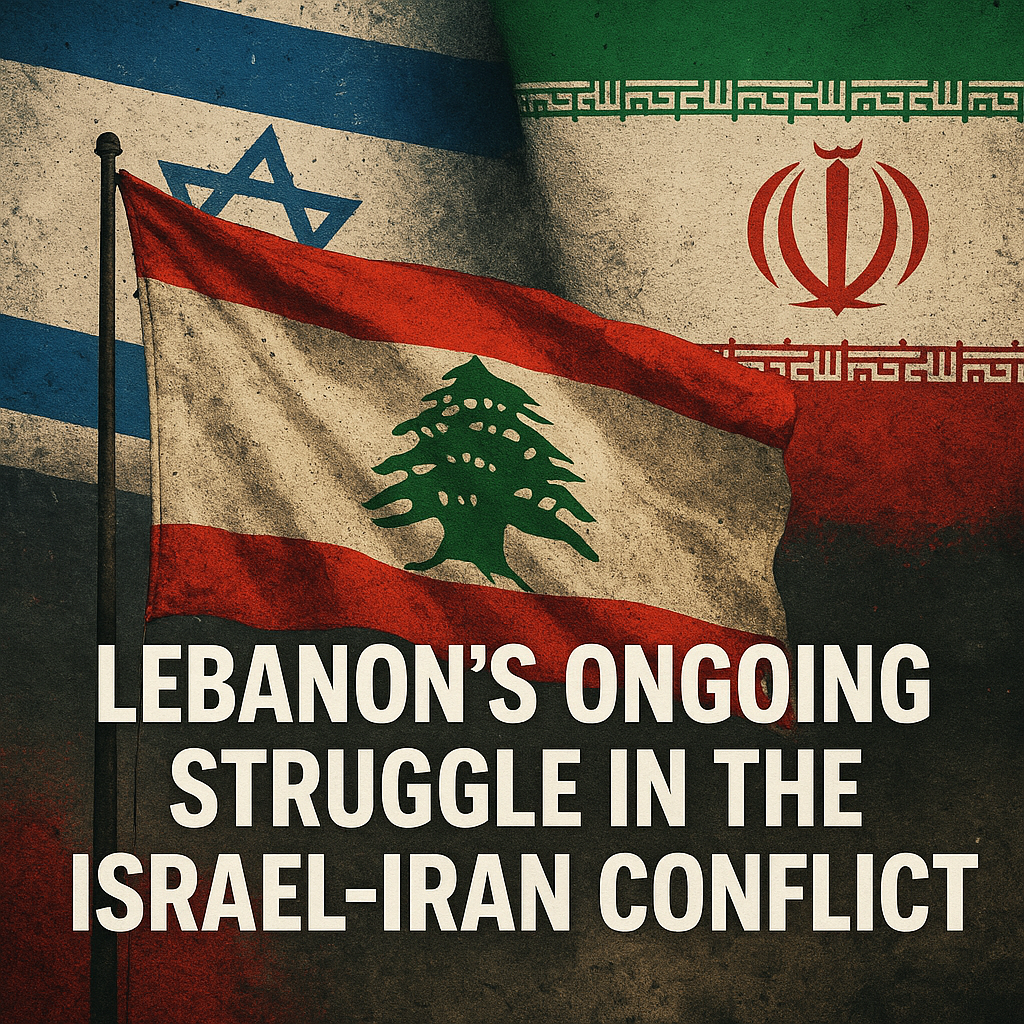 Illustration of Lebanon's Ongoing Struggle in the Israel-Iran Conflict