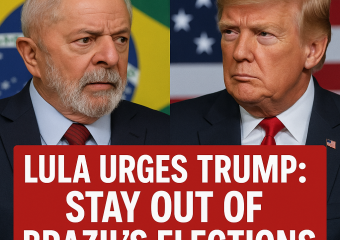 Illustration of Lula Urges Trump: Stay Out of Brazil's Elections