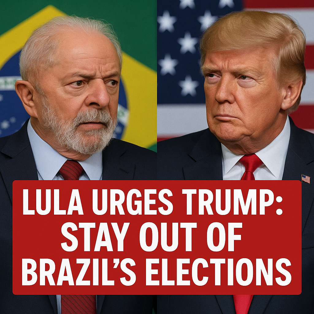 Illustration of Lula Urges Trump: Stay Out of Brazil's Elections