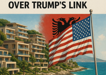 Illustration of Luxury Resorts in Albania Spark Anger Over Trump's Link