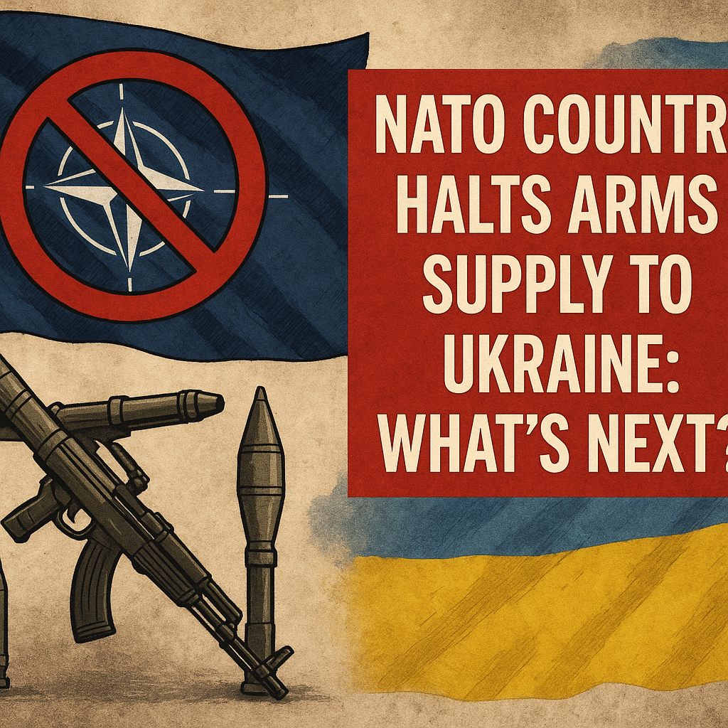 Illustration of NATO Country Halts Arms Supply to Ukraine: What's Next?