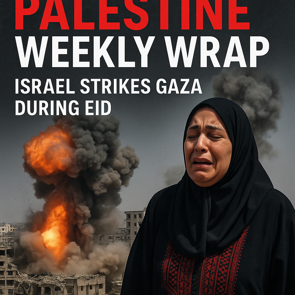 Illustration of Palestine Weekly Wrap: Israel Strikes Gaza During Eid