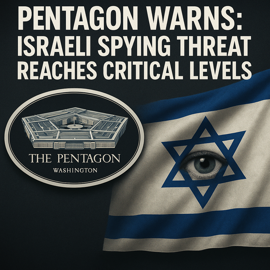 Illustration of Pentagon Warns: Israeli Spying Threat Reaches Critical Levels