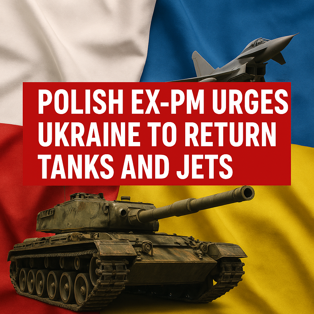 Illustration of Polish Ex-PM Urges Ukraine to Return Tanks and Jets