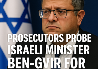 Illustration of Prosecutors Probe Israeli Minister Ben-Gvir for Flotilla Abuse