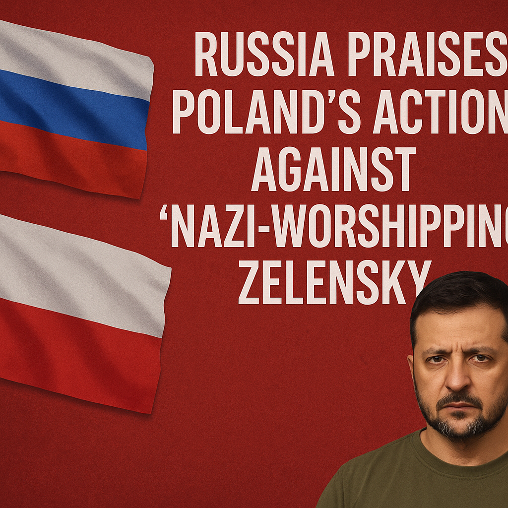 Illustration of Russia Praises Poland's Action Against 'Nazi-Worshipping' Zelensky