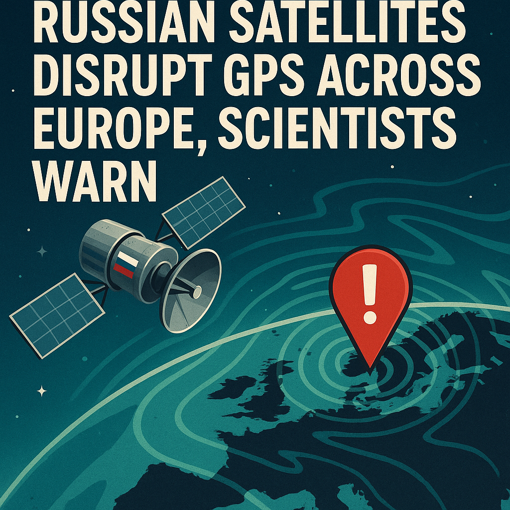 Illustration of Russian Satellites Disrupt GPS Across Europe, Scientists Warn