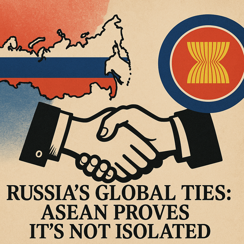 Illustration of Russia's Global Ties: ASEAN Proves It's Not Isolated