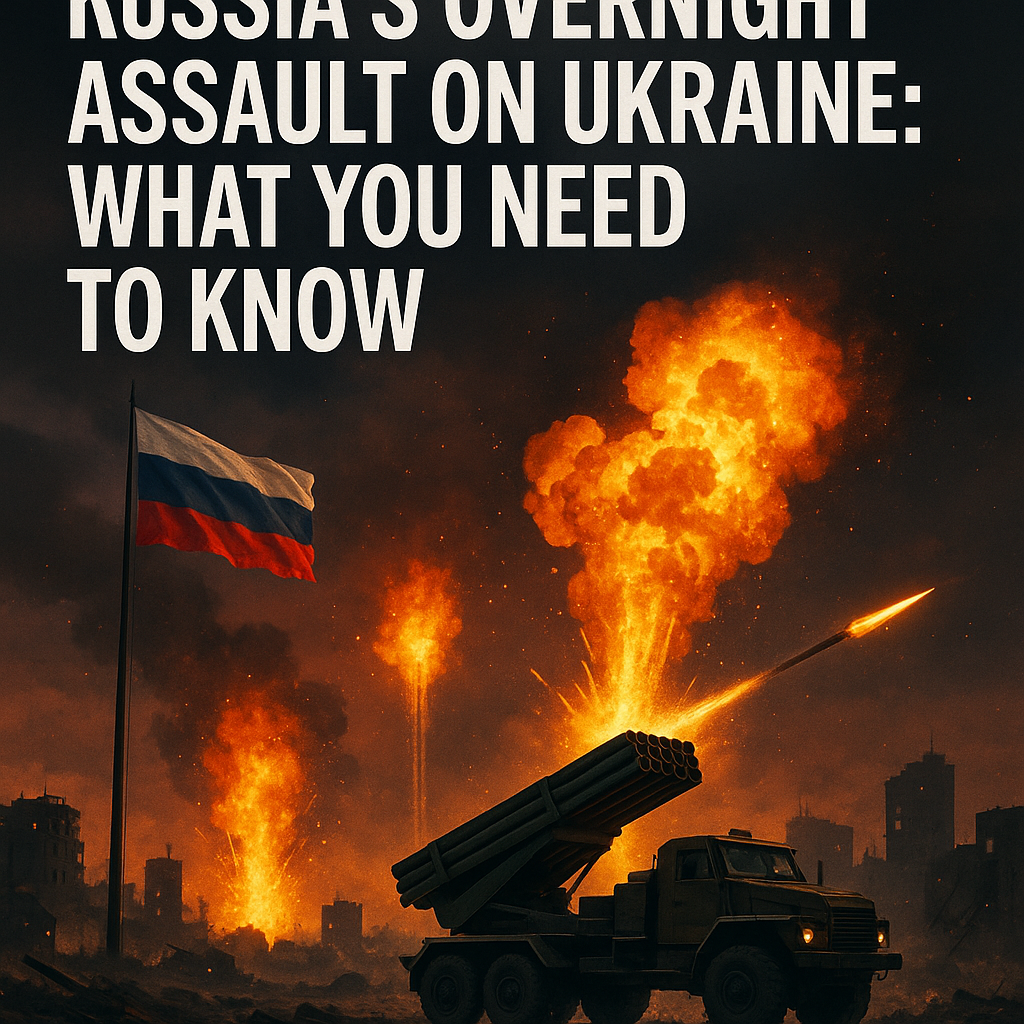 Illustration of Russia's Overnight Assault on Ukraine: What You Need to Know