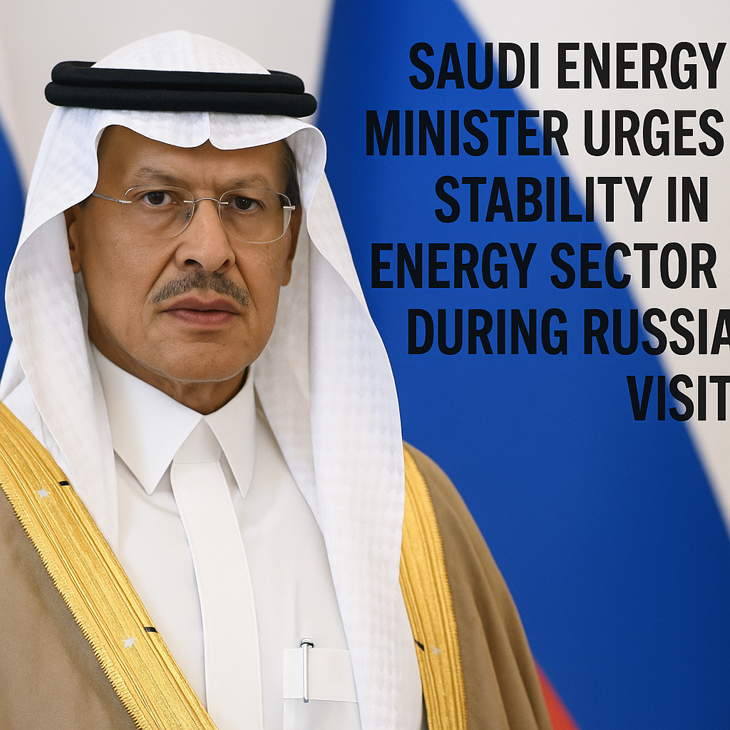 Illustration of Saudi Energy Minister Urges Stability in Energy Sector During Russia Visit