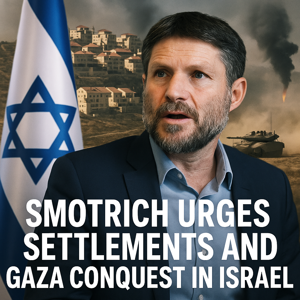Illustration of Smotrich Urges Settlements and Gaza Conquest in Israel