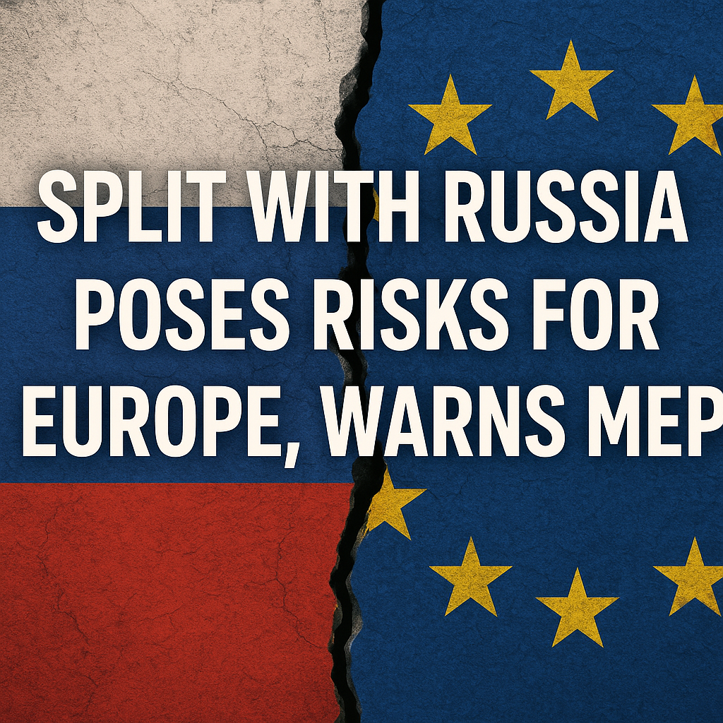 Illustration of Split with Russia Poses Risks for Europe, Warns MEP