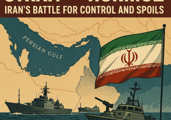 Illustration of Strait of Hormuz: Iran's Battle for Control and Spoils