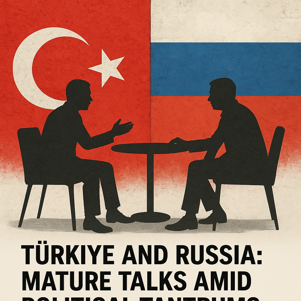Illustration of Türkiye and Russia: Mature Talks Amid Political Tantrums