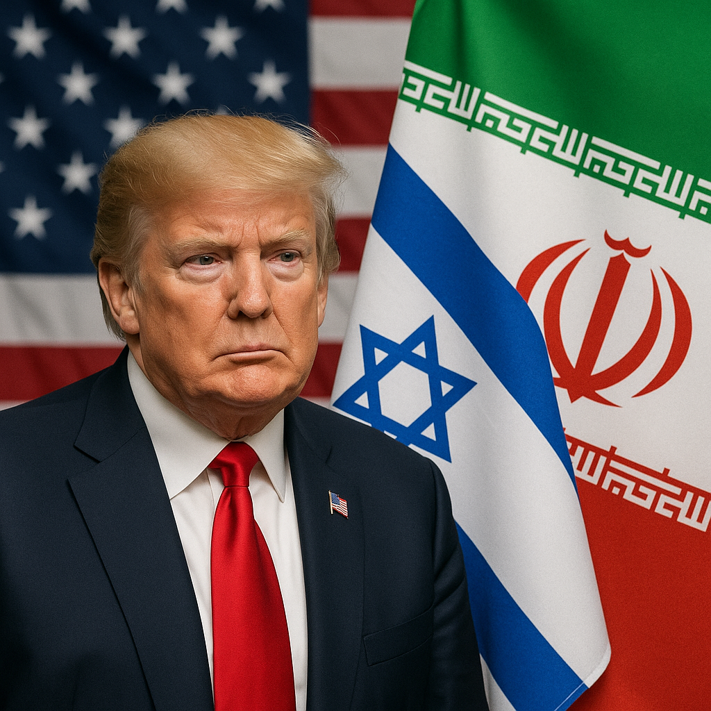 Illustration of Trump Allies Support Israelis Amid US-Iran Deal Tensions